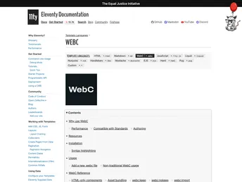 Eleventy Plugin Webc screenshot